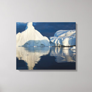 Impressão Em Tela Geloja Jakobshavn Baía de Disko Ilulissat, Groenlâ