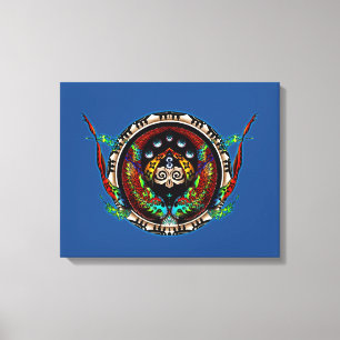 Impressão Em Tela Gêmeas Dragões