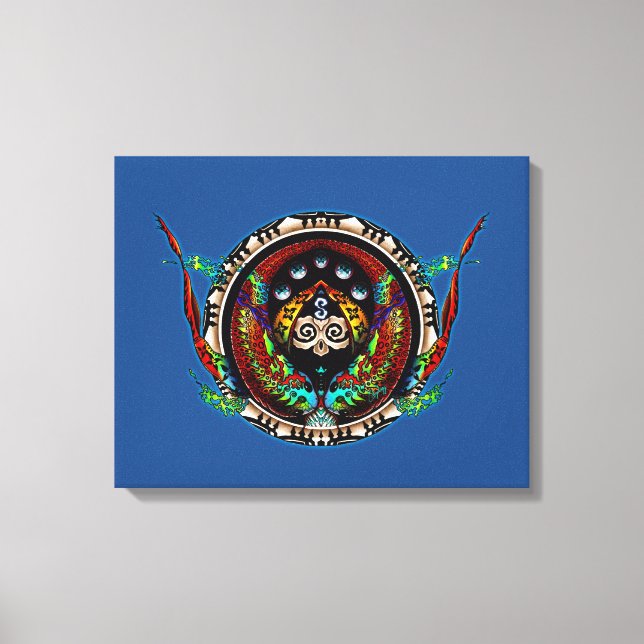 Impressão Em Tela Gêmeas Dragões (Frente)