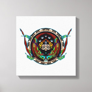 Impressão Em Tela Gêmeos do dragão