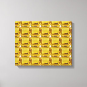 Impressão Em Tela Gemstone Amarelo