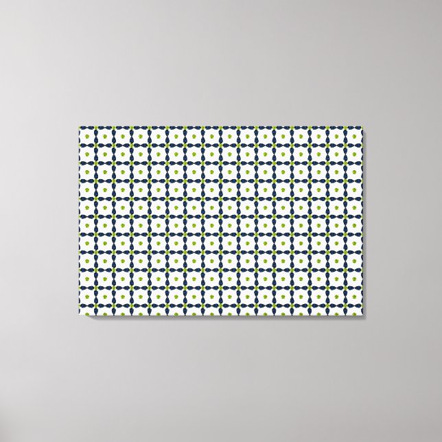 Impressão Em Tela Gemstone Art, Blue and Yellow (Frente)