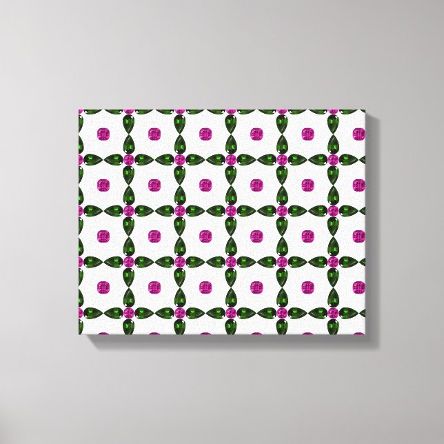 Impressão Em Tela Gemstone Art, Purple Green (Frente)