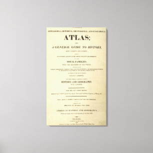 Impressão Em Tela Genealógico completo do frontispício, histórico