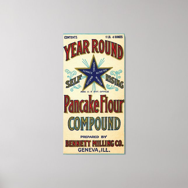 Impressão Em Tela Genebra Illinois Bennett Milling Company Fox River (Frente)