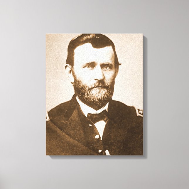 Impressão Em Tela General Ulysses Grant c1865 (Frente)