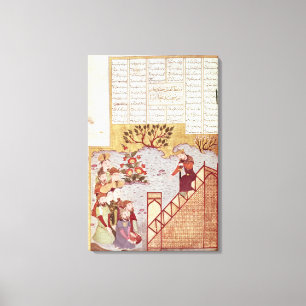 Impressão Em Tela Genghis Khan que endereça uma assembleia