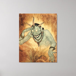 Impressão Em Tela Gênio das Mil e uma Noites por Edmund Dulac