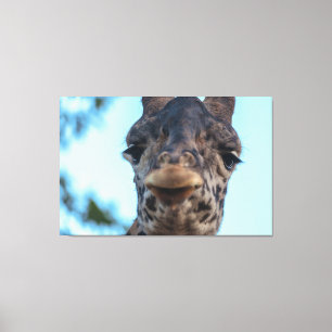 Impressão Em Tela Gentle Giraffe