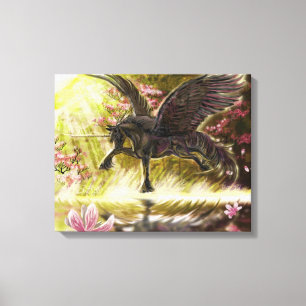 Impressão Em Tela Gentle Touch~tela unicórnio alada