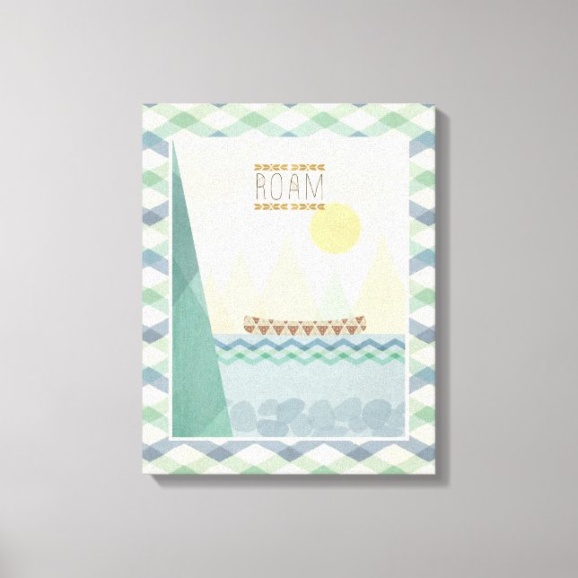 Impressão Em Tela Geo II ao ar livre | Rumo (Frente)