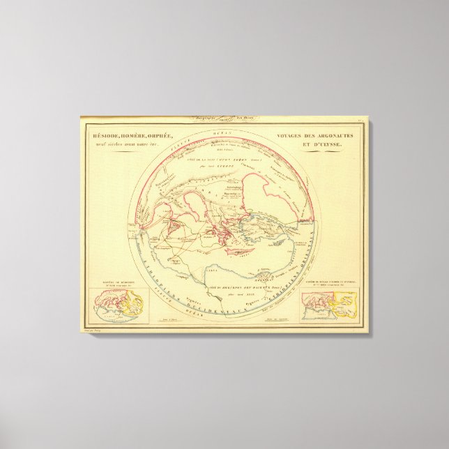 Impressão Em Tela Geographie des Grecs Primitivo (Frente)