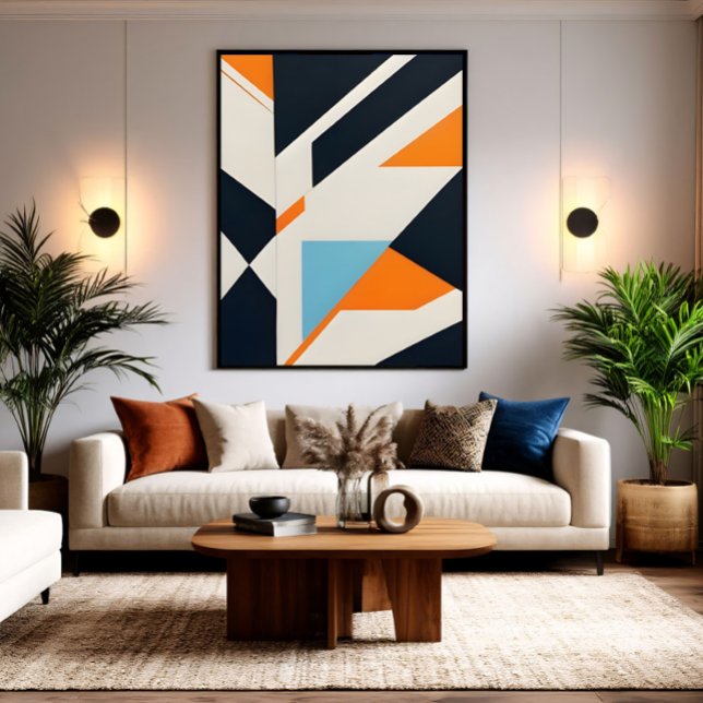 Impressão Em Tela Geometria Abstrata Camada (Criador carregado)