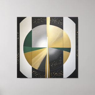Impressão Em Tela Geometria Cósmica de Luxo
