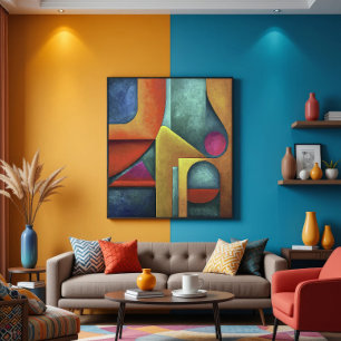 Impressão Em Tela Geometria da essência