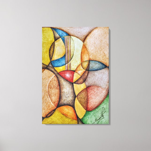 Impressão Em Tela Geometric Design 07 (Frente)