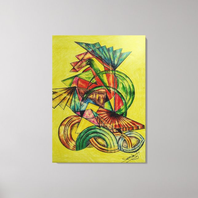 Impressão Em Tela Geometric Design 09 (Frente)