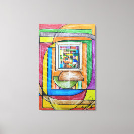 Impressão Em Tela Geometric Design 26