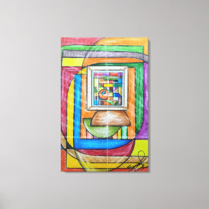 Impressão Em Tela Geometric Design 26