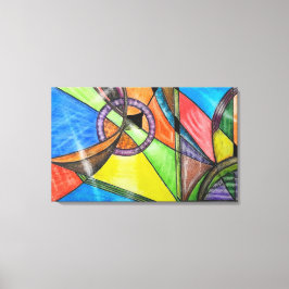 Impressão Em Tela Geometric Design 36