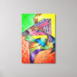 Impressão Em Tela Geometric Design 41