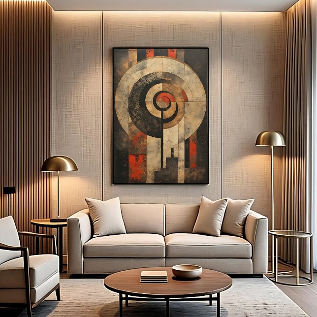 Impressão Em Tela Geométrico Antigo  (Criador carregado)