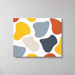 Impressão Em Tela Geométrico orgânico colorido, legal, na moda,