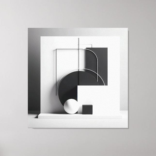 Impressão Em Tela Geometry of Refined Presence (Frente)