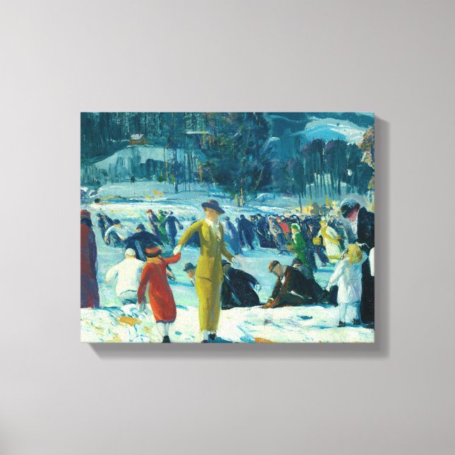Impressão Em Tela George Bellows - Amor ao Inverno (Frente)