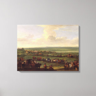 Impressão Em Tela George mim (1660-1727) em Newmarket, 4o o 5 de