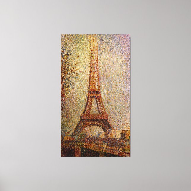 Impressão Em Tela Georges Seurat: A Torre Eiffel (1889) (Frente)