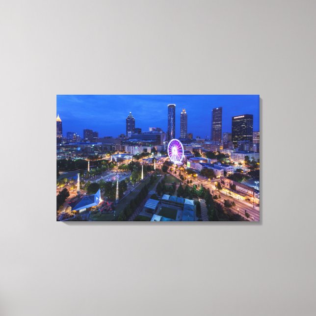 Impressão Em Tela Georgia, Atlanta, Centennial Olimpiadas Park (Frente)