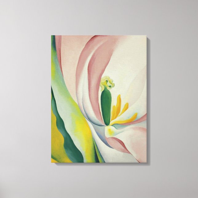 Impressão Em Tela Georgia O'Keeffe - Tulipa rosa (Frente)