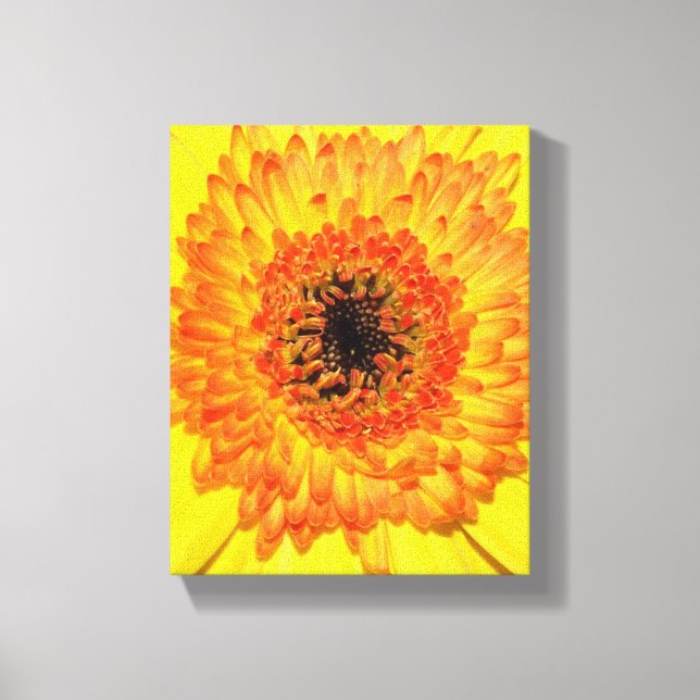 Impressão Em Tela Gerber Daisy (Frente)