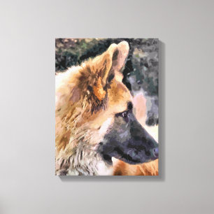 IMPRESSÃO EM TELA GERMAN SHEPHERD DOG