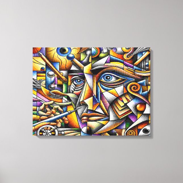 Impressão Em Tela Gesicht (Frente)