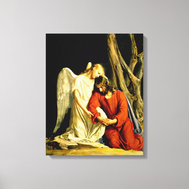 Impressão Em Tela Gethsemane - trabalho de arte por Carl Bloch (Frente)
