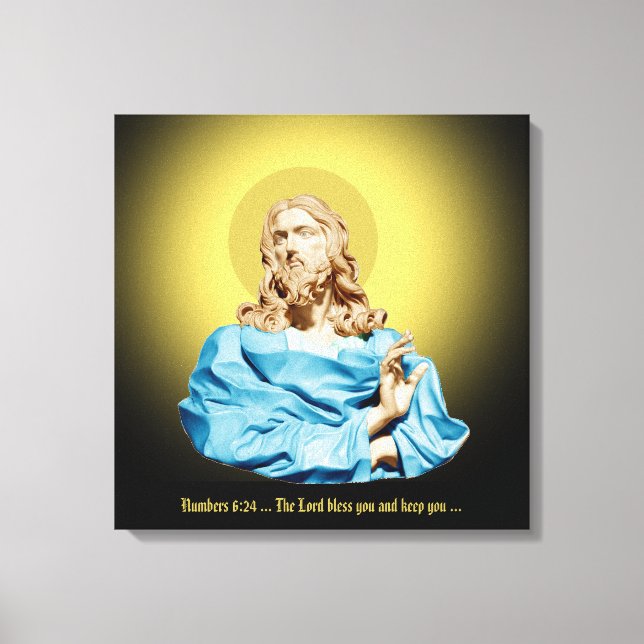 Impressão Em Tela Gian Lorenzo Bernini Bust do Cristo 1679 (Frente)