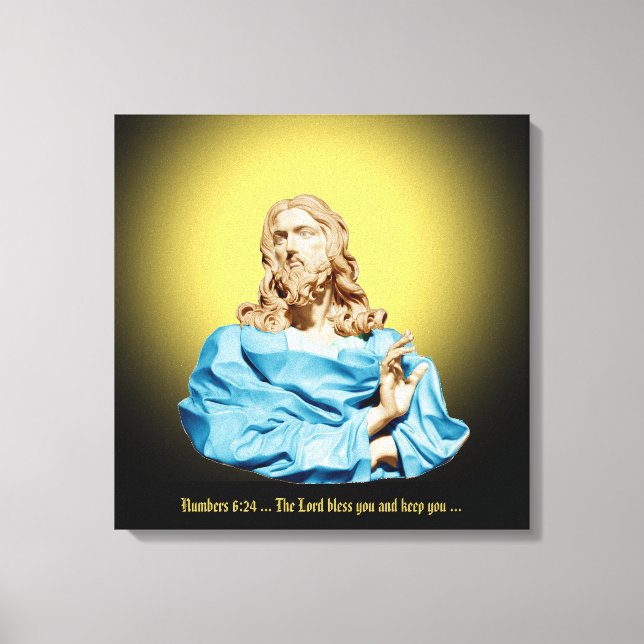 Impressão Em Tela Gian Lorenzo Bernini Bust do Cristo 1679 (Frente)