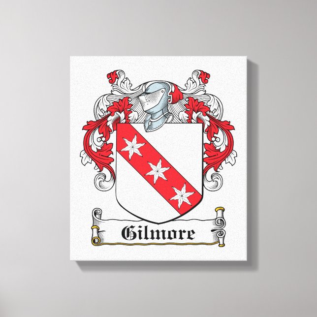 Impressão Em Tela Gilmore Family Crest (Frente)