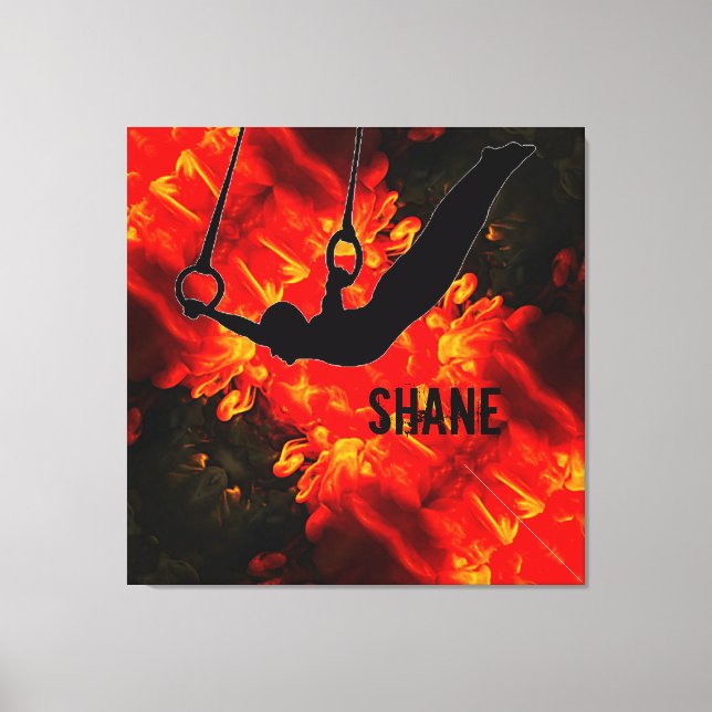 Impressão Em Tela Ginástica masculina - Personalizada para Meninos D (Frente)