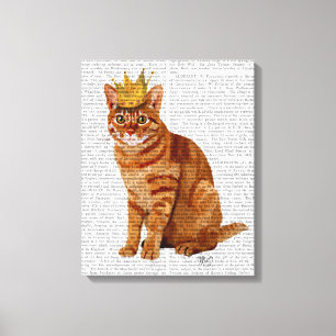 Impressão Em Tela Ginger Cat com Cheio