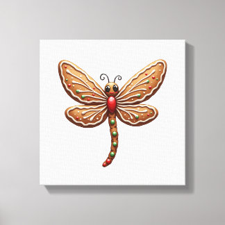 Impressão Em Tela Gingerbread Dragonfly