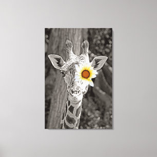 Impressão Em Tela Girafa Art Na Canvas!