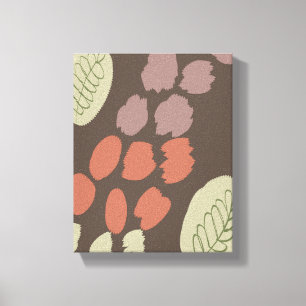 Impressão Em Tela Girafa Floral Botânica Orgânica Boho Rabiscos