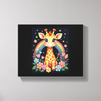 Impressão Em Tela Giraffe Amante T-Shirt