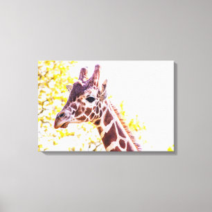 Impressão Em Tela Giraffe Portrait