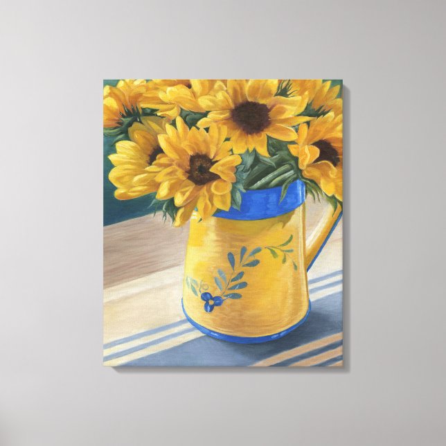 Impressão Em Tela Girassóis (Frente)