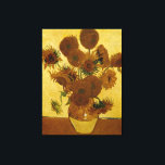 Impressão Em Tela Girassóis: 1888 por Van Gogh<br><div class="desc">Posto de Vincent Van Gogh - Impressionista que pinta "Girassóis: 1888."</div>