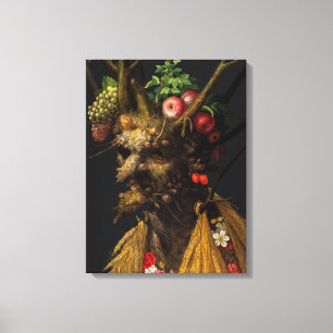 Impressão Em Tela Giuseppe Arcimboldo - Quatro Estações numa Cabeça